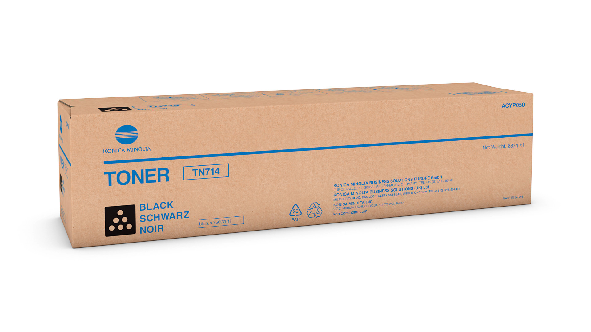 Toner noir pour bizhub 750i/751i - TN714