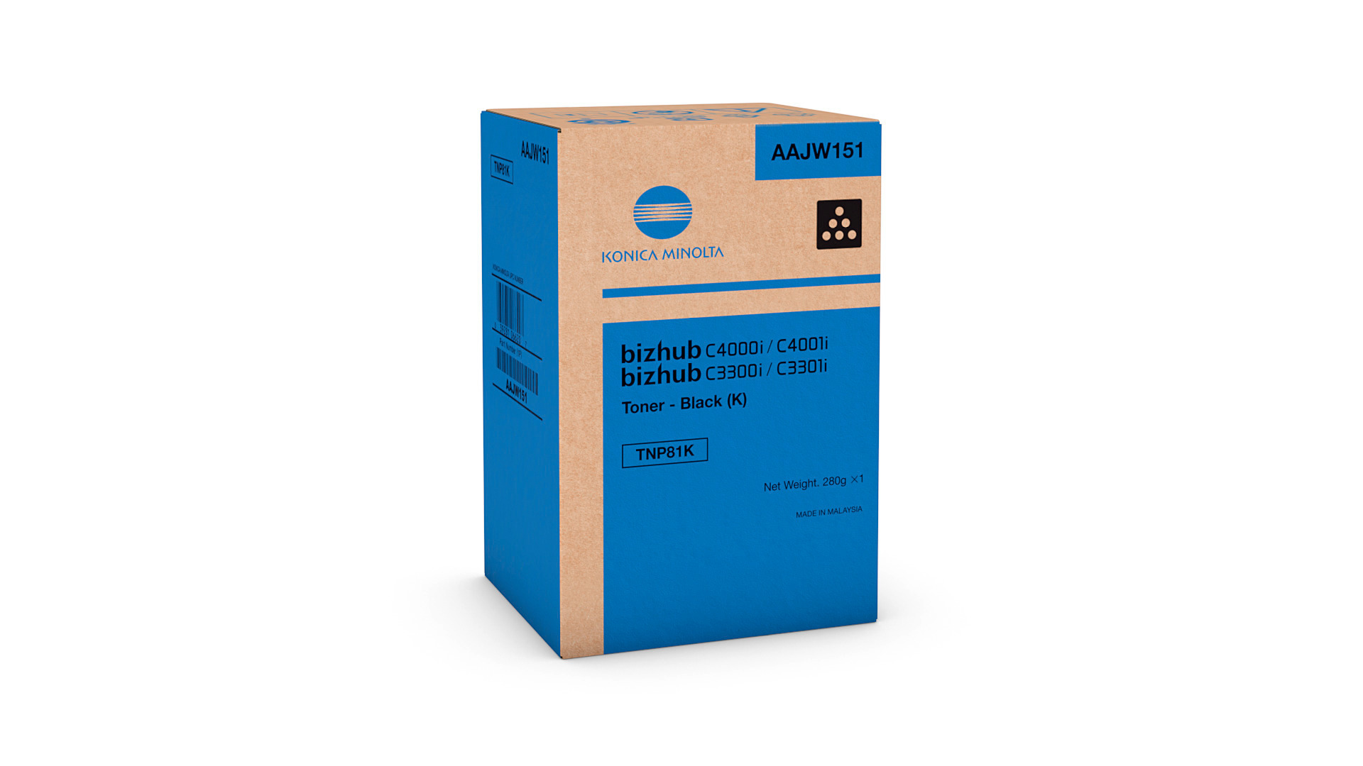 Toner Black for bizhub C3300i/C3301i - TNP81K